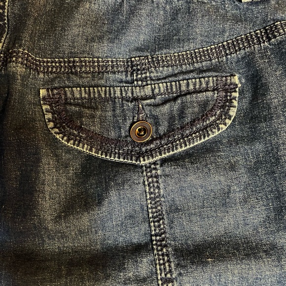 Woman’s cargo shorts elastic waist functional utility pockets front size 12 - Picture 13 of 13